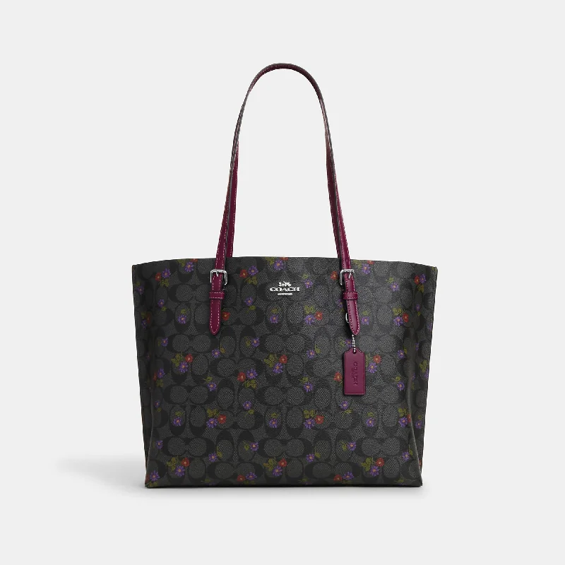 Handle bags with vibrant colors for boldness -Coach Outlet Mollie Tote In Signature Canvas With Country Floral Print