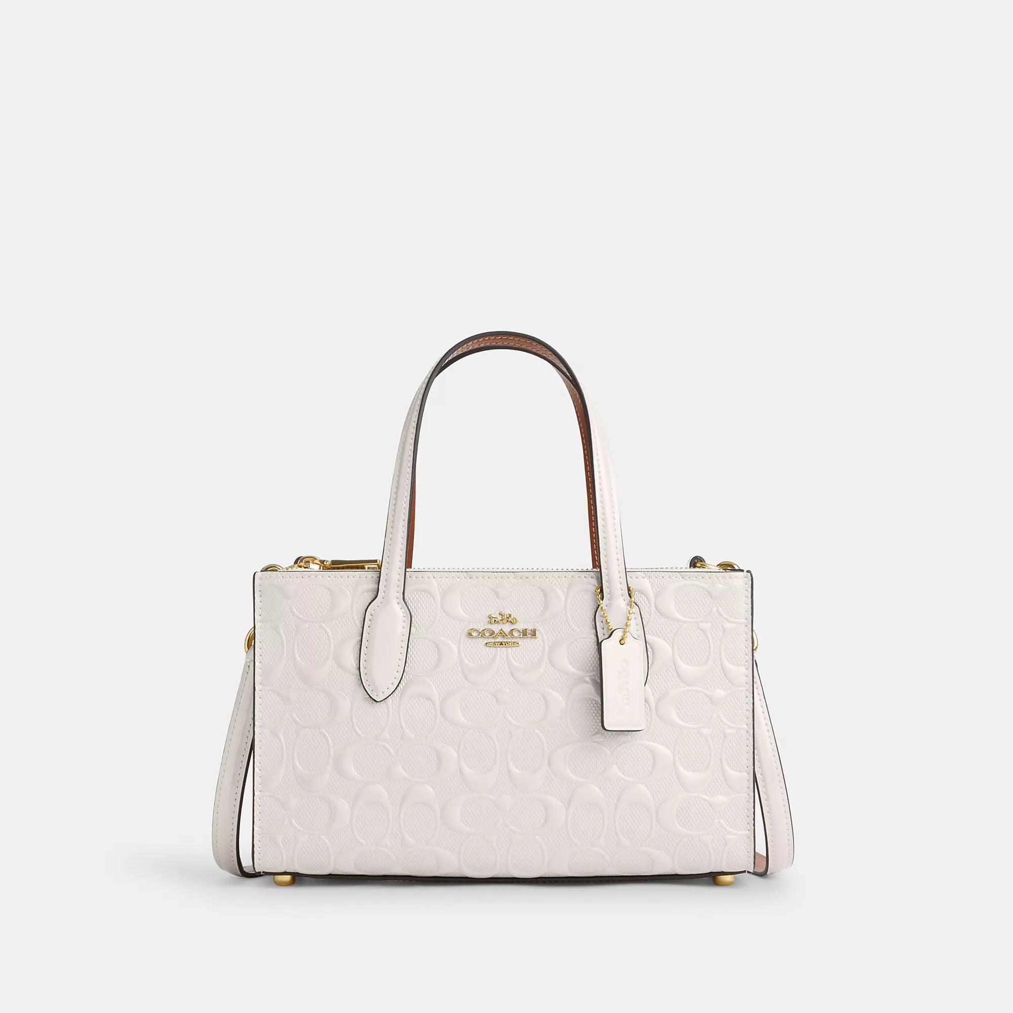 Handle bags with sleek leather for work -Coach Outlet Nina Small Tote Bag In Signature Leather