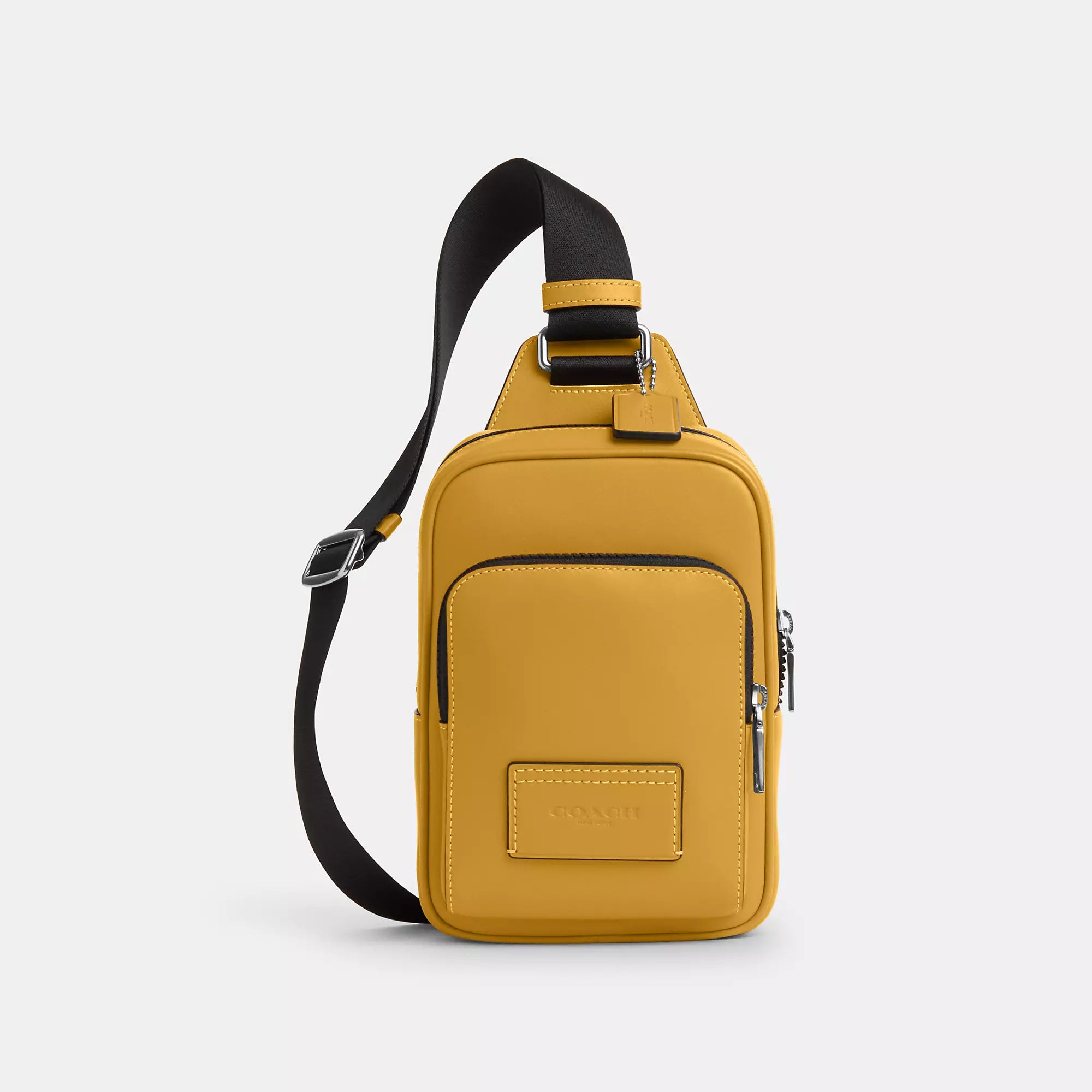 Handle bags with bold logos for branding -Coach Outlet Racer Sling Pack In Smooth Leather