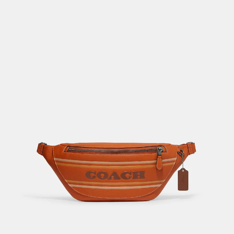 Handle bags with waterproof lining for protection -Coach Outlet Warren Belt Bag With Coach Stripe