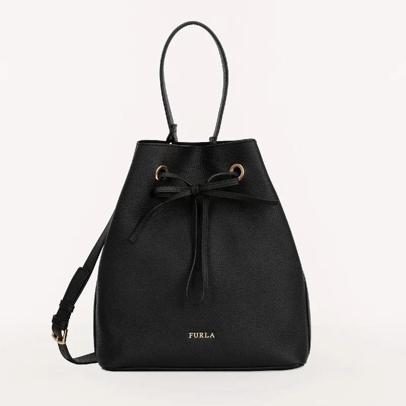 Handle bags with thick handles for support -Furla Costanza Bucket Bag S