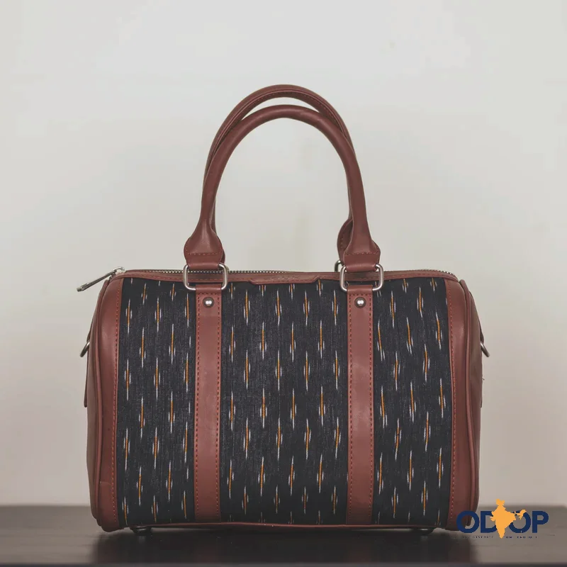 Handle bags with hidden pockets for security -Ikat GreRe Handbag