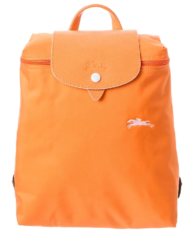 Handle bags with sturdy leather grip accents -Longchamp Le Pliage Club Nylon Backpack