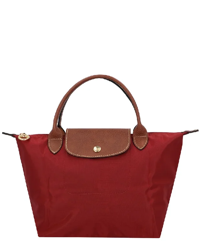 Handle bags with holiday themes for festivities -Longchamp Le Pliage Small Nylon Bag