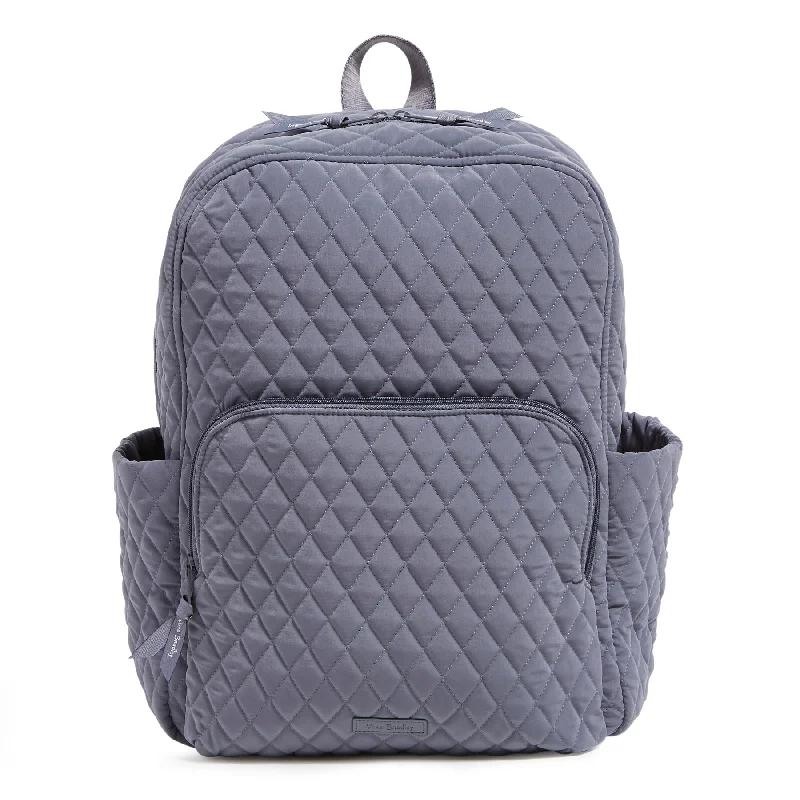 Quilted handle bags with stylish textured finish -Outlet Microfiber Essential Backpack