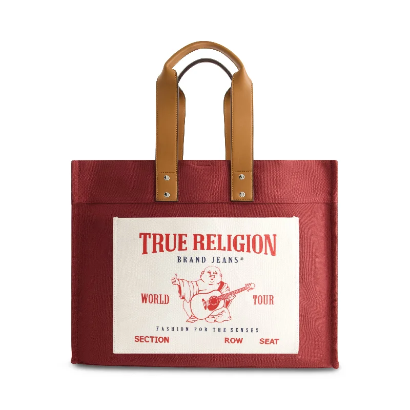 Vegan leather handle bags for eco-friendly chic -True Religion Tote