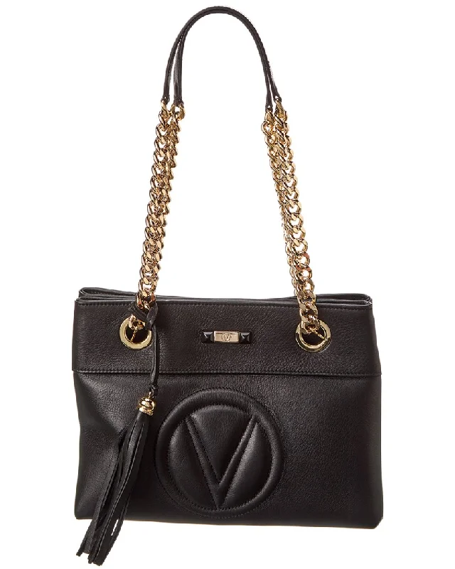 Handle bags with spacious interiors for storage -Valentino by Mario Valentino Kali Signature Leather Shoulder Bag